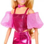 Barbie Deluxe Style - Metallic Pink with Blonde Hair Κούκλα για 3+ ετών+ Ετών JFP40 - Image 3