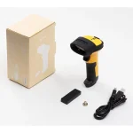 Inateck Scanner 2.4GHz Wireless 1D Barcode Scanner with 60m Range, Yellow P6-AI_yellow - Image 3