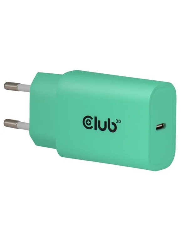 Club3D Φορτιστής Χωρίς Καλώδιο με Θύρα USB-C 30W Power Delivery Πράσινος (CAC-3024)