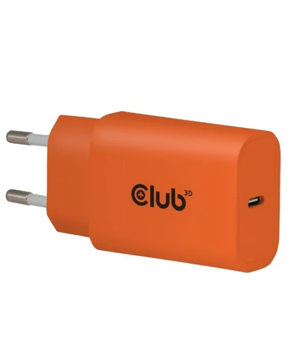 Club3D Φορτιστής Χωρίς Καλώδιο με Θύρα USB-C 30W Power Delivery Πορτοκαλί (CAC-3023)