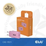 Club3D Φορτιστής Χωρίς Καλώδιο με Θύρα USB-C 30W Power Delivery Ροζ (CAC-3021) - Image 3