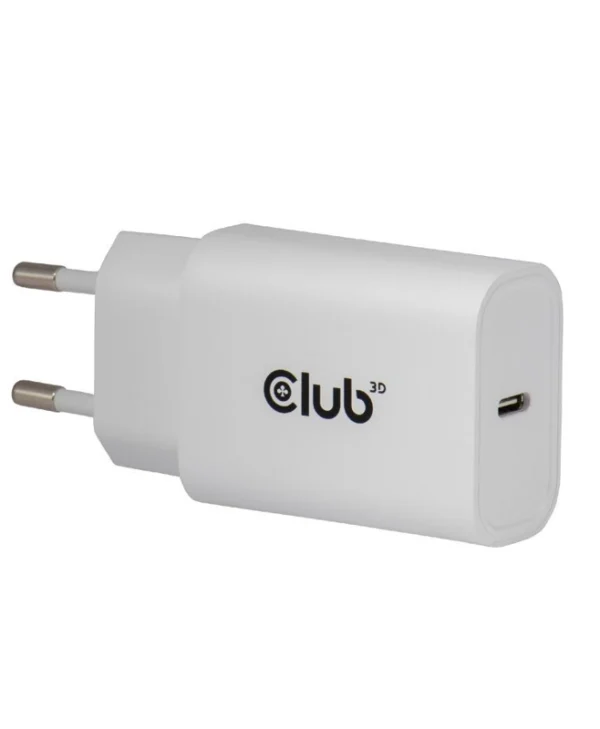 Club3D Φορτιστής Χωρίς Καλώδιο με Θύρα USB-C 30W Power Delivery Λευκός (CAC-3020)