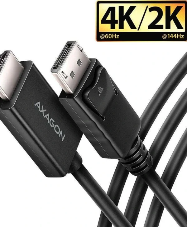 Axagon Cable DisplayPort male - HDMI male 1.8m Μαύρο RVD-HI20C2