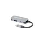 Manhattan USB-C Docking Station με HDMI 4K PD Γκρι (130707) - Image 3
