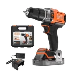 Black & Decker Κρουστικό Δραπανοκατσάβιδο Μπαταρίας 18V 1x2Ah BCD383D1XK-QW - Image 3