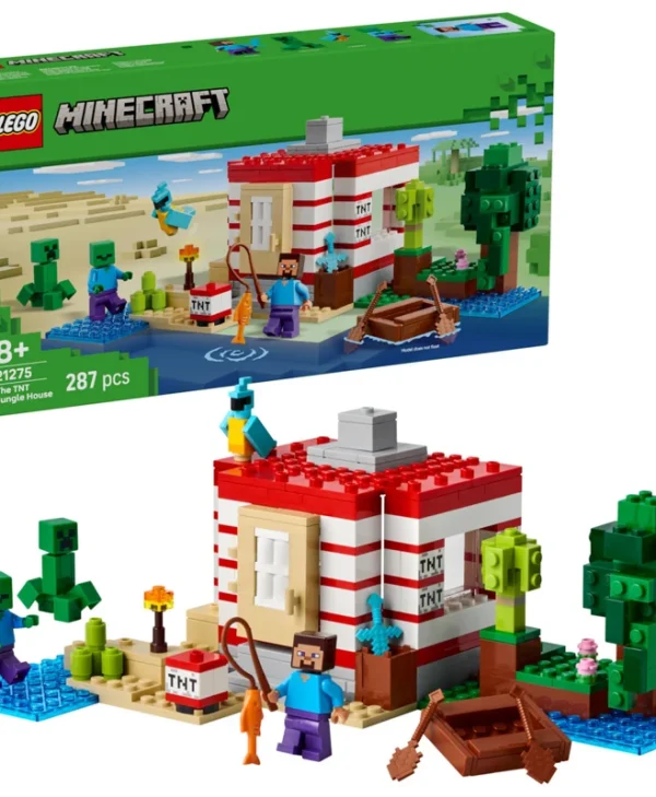 LEGO Minecraft The TNT Jungle House για 8+ ετών Ετών 287τμχ 21275