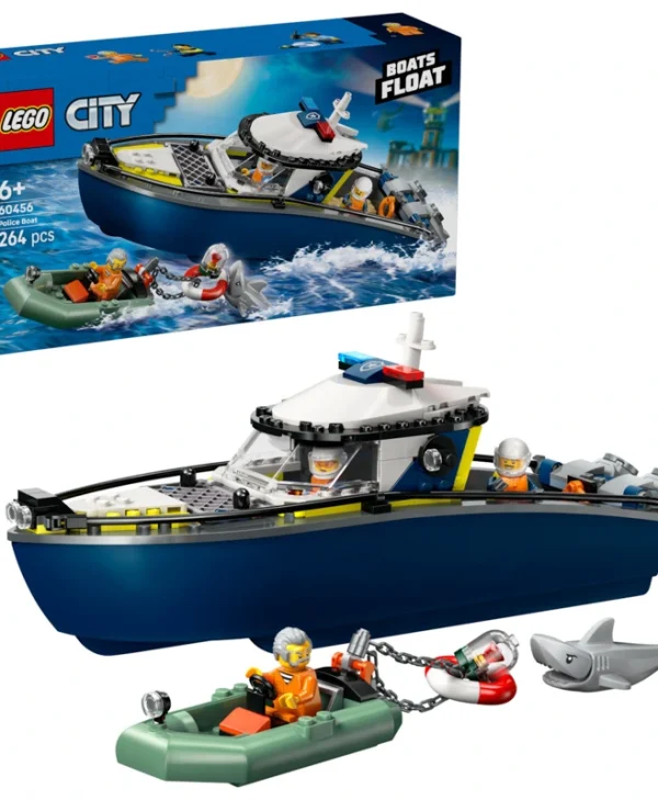 LEGO City Police Boat Chase για 6+ ετών Ετών 264τμχ 60456