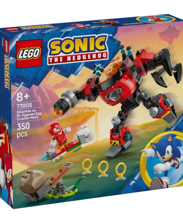 LEGO Τουβλάκια Sonic Knuckles vs Dr. Eggman Egg Crusher Mech για 8+ Ετών 350τμχ 77005