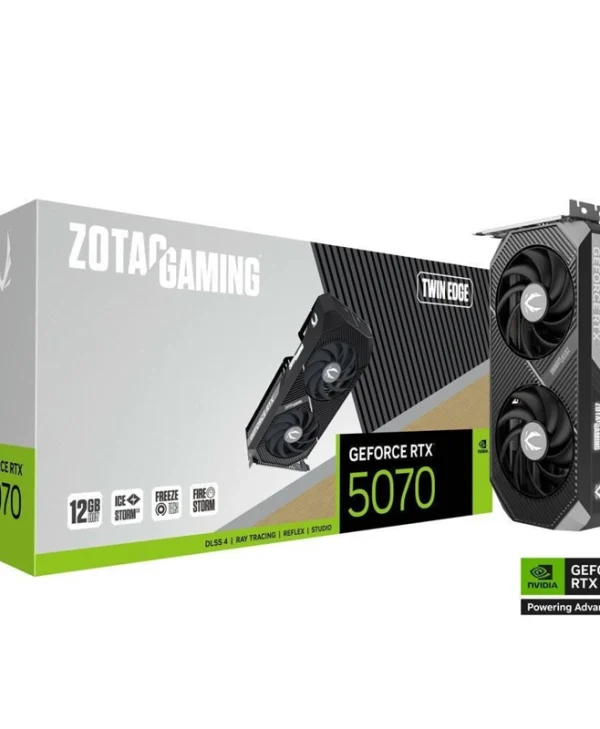 Zotac GeForce RTX 5070 12GB GDDR7 Twin Edge Κάρτα Γραφικών ZT-B50700E-10P
