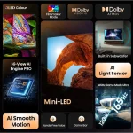 Hisense Smart Τηλεόραση 100" 4K UHD Mini LED U7Q HDR (2025) 100U7Q - Image 6