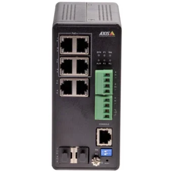 Axis 01633-001 Managed L2 PoE+ Switch με 6 Θύρες Gigabit (1Gbps) Ethernet και 6 SFP Θύρες