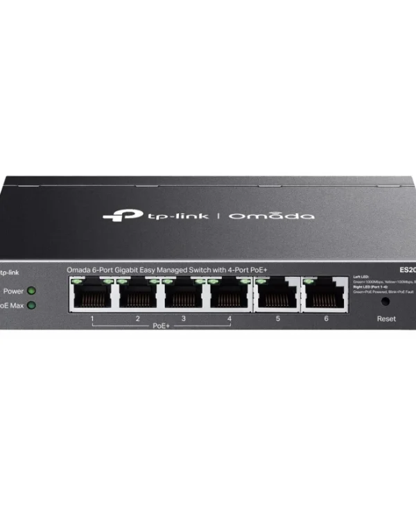 TP-LINK Omada ES206GP v1 Managed L2 PoE+ Switch με 6 Θύρες Ethernet