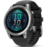 Garmin Fenix E Stainless Steel 47mm Αδιάβροχο Smartwatch με Παλμογράφο (Μαύρο) 010-03025-00