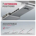 Axagon ACC Stand Βάση Στήριξης για Laptop έως 17" Ασημί STND-LR - Image 11