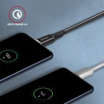 Axagon Braided USB 2.0 Cable USB-C male - USB-A Μαύρο 2m BUCM-AM20AB - Image 6