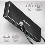 Axagon USB 3.2 Hub 7 Θυρών με σύνδεση USB-A & Θύρα Φόρτισης Μπλε HUE-F7A - Image 3