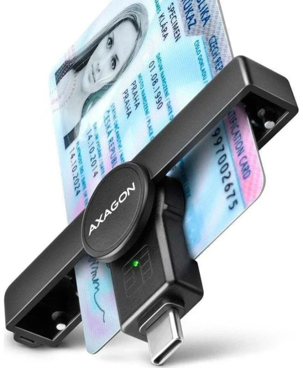 Axagon Pocketreader Id Card Reader Type-C CRE-SMPC