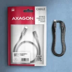 Axagon Braided USB 2.0 Cable USB-C male - USB-C female 240W Μαύρο 0.5m (BUCM32-CF05AB) - Image 6