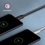 Axagon Braided USB 3.2 Cable USB-C male - USB-C 60W Μαύρο 2m (BUCM3-CM20AB) - Image 5