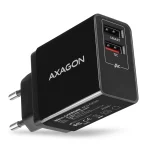 Axagon Φορτιστής Χωρίς Καλώδιο με 2 Θύρες USB-A Quick Charge 3.0 Μαύρος (ACU-QS24)