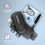 Axagon Cre-smp2a Usb Smart Card & Sd Microsd Sim Card Pocketreader CRE-SMP2A - Image 3
