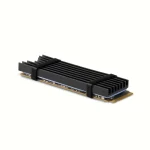 Axagon Ψύξη Μ.2 SSD 80mm SSD ALU body silicone thermal pads height 6mm Μαύρο CLR-M2L6 - Image 3