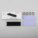 Axagon Ψύξη Μ.2 SSD 80mm SSD ALU body silicone thermal pads height 6mm Μαύρο CLR-M2L6 - Image 4