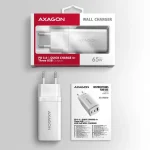 Axagon Φορτιστής Χωρίς Καλώδιο GaN με Θύρα USB-A και 2 Θύρες USB-C 65W Power Delivery / Quick Charge 3.0 Μαύρος (ACU-DPQ65) - Image 9