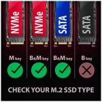 Axagon Θήκη για Σκληρό Δίσκο M.2 SATA III NVME με σύνδεση SATA USB 3.2 Type-C EEM2-GAM - Image 2