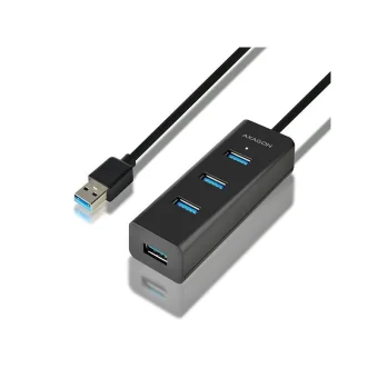 Axagon USB 3.0 Hub 4 Θυρών με σύνδεση USB-A & Θύρα Φόρτισης HUE-S2BL