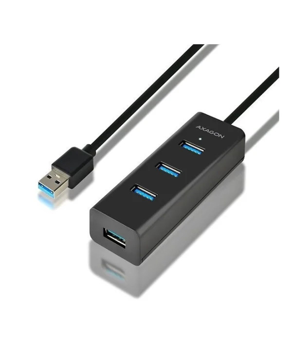Axagon USB 3.0 Hub 4 Θυρών με σύνδεση USB-A & Θύρα Φόρτισης HUE-S2BL