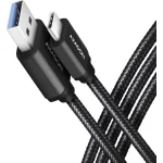Axagon Braided USB 3.0 Cable USB-C male - USB-A Μαύρο 1.5m BUCM3-AM15AB