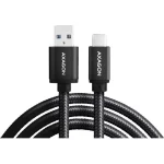 Axagon Braided USB 3.0 Cable USB-C male - USB-A Μαύρο 1.5m BUCM3-AM15AB - Image 3