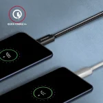 Axagon Braided USB 2.0 Cable USB-C male - USB-C 100W Μαύρο 0.5m BUCM32-CM05AB - Image 5