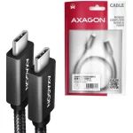 Axagon Braided USB 2.0 Cable USB-C male - USB-C 100W Μαύρο 0.5m BUCM32-CM05AB - Image 8