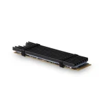Axagon Ψύξη Μ.2 SSD 80mm ALU body silicone thermal pads height 3mm Μαύρο CLR-M2L3 - Image 2