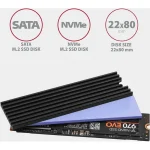 Axagon Ψύξη Μ.2 SSD 80mm ALU body silicone thermal pads height 3mm Μαύρο CLR-M2L3 - Image 3