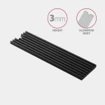 Axagon Ψύξη Μ.2 SSD 80mm ALU body silicone thermal pads height 3mm Μαύρο CLR-M2L3 - Image 4