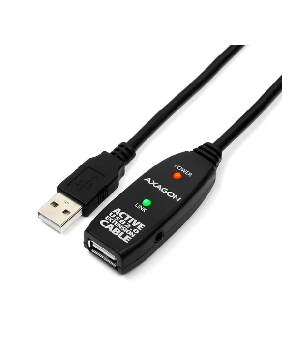 Axagon USB 2.0 Cable USB-A male - USB-A female Μαύρο 5m ADR-205