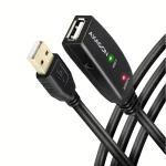 Axagon USB 2.0 Cable USB-A male - USB-A female Μαύρο 5m ADR-205 - Image 3