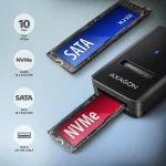 Axagon Θήκη για Σκληρό Δίσκο M.2 SATA III NVME με σύνδεση USB 3.2 / SATA ADM2-AM - Image 2