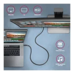 Axagon Braided USB 3.1 Cable USB-C male - USB-C 100W Μαύρο 1m (BUCM32-CM10AB) - Image 5
