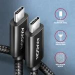 Axagon USB 2.0 Cable USB-C male - USB-C 240W Μαύρο 3m (BUCM2-CM30AB) - Image 3