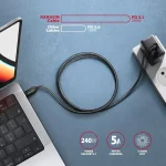 Axagon USB 2.0 Cable USB-C male - USB-C 240W Μαύρο 3m (BUCM2-CM30AB) - Image 4