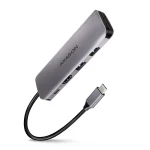 Axagon HMC-5 USB-C Docking Station με HDMI 4K PD Ασημί