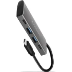 Axagon USB 3.2 Hub 4 Θυρών με σύνδεση USB-C Γκρι HMC-4G2