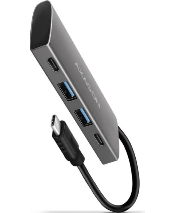 Axagon USB 3.2 Hub 4 Θυρών με σύνδεση USB-C Γκρι HMC-4G2