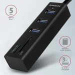 Axagon USB 3.2 Hub 10 Θυρών με σύνδεση USB-A HMA-CR3A - Image 2