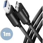 Axagon Regular USB 3.0 to micro USB Cable Μαύρο 1m (BUMM3-AM10AB) 1τμχ