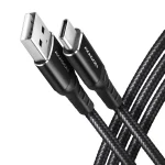 Axagon Braided USB 2.0 Cable USB-C male - USB-A Μαύρο 1m BUCM-AM10AB